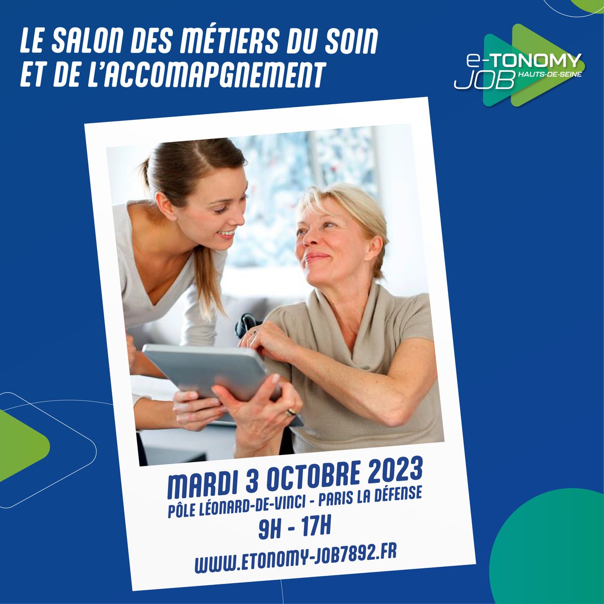 J-15 #ETONOMYJOB 💼 Les inscriptions visiteurs du salon E-TONOMY JOB sont ouvertes ! 👀

🗓 Le MARDI 3 OCTOBRE  🕘 De 9H à 17H.
📍 À La Défense, au Pôle Universitaire Léonard de Vinci

Pour vous inscrire, c’est par ici 👉 etonomy-job7892.vimeet.events/fr/register/73…

<a href="/hautsdeseinefr/">Département des Hauts-de-Seine</a> <a href="/Les_Yvelines/">Les Yvelines</a>