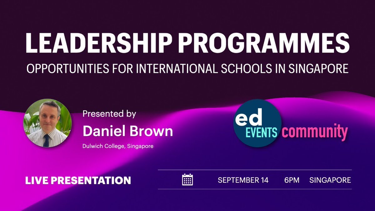 edeventsonline's tweet photo. Starting shortly! Join us at the top of the hour to learn about leadership programmes in Singapore. https://t.co/2DfvjUWs4H https://t.co/skTAAgyO1p