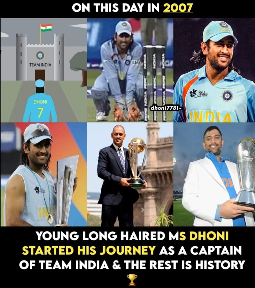 335Yash's tweet photo. Today is the day when a champion player rised very first time as captain begin his journey to lead the Indian team and rest is history yes he is the history maker @msdhoni ❤️
#MSDhoni #CaptainCool #MSDhoni𓃵 #WC2007 #WC11 #CT13 #GOAT #CaptainForever https://t.co/AknnvFLNtj