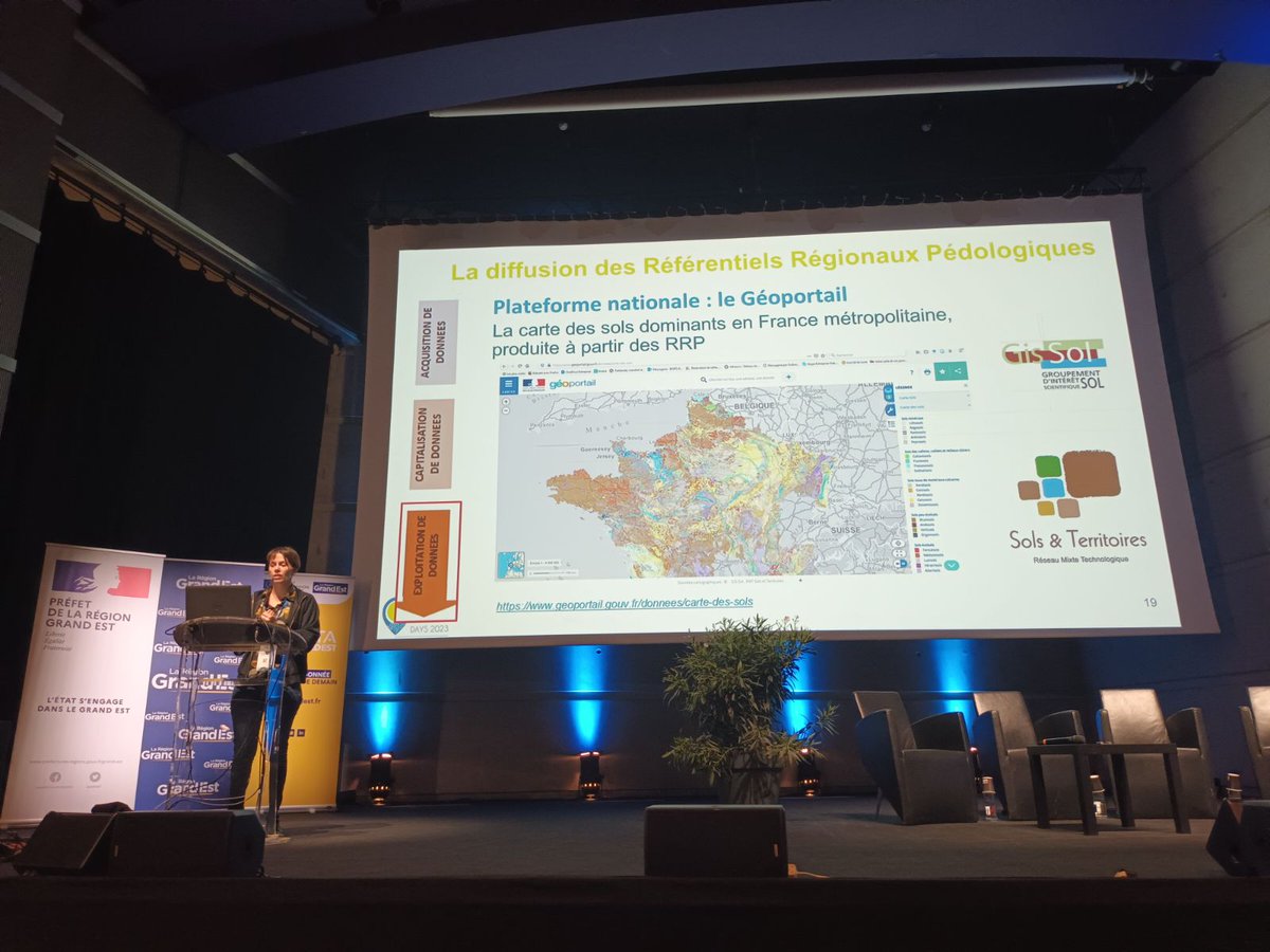 InfoEtSols's tweet photo. Les #sols à l'honneur des #GeoDataDays avec le #Gissol @rmt_sols @PoleTheia https://t.co/URc7wBGkOA