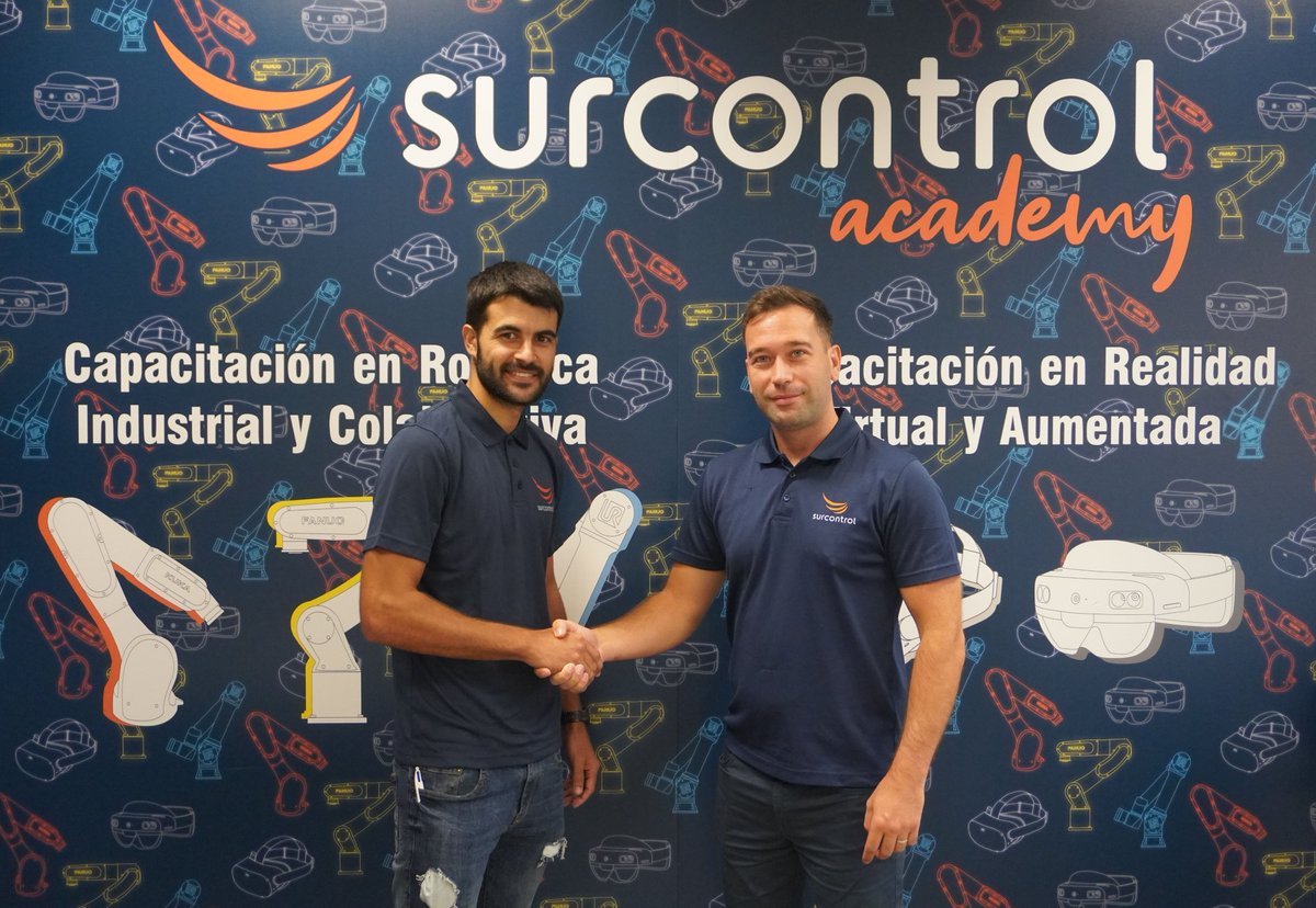 surcontrol's tweet image. ¡Bienvenido David!

Otro alumno de Surcontrol Academy se incorpora a nuestro equipo.

Seguimos creciendo 🎉

#implementación #deployment #robotica #robotics #engineering