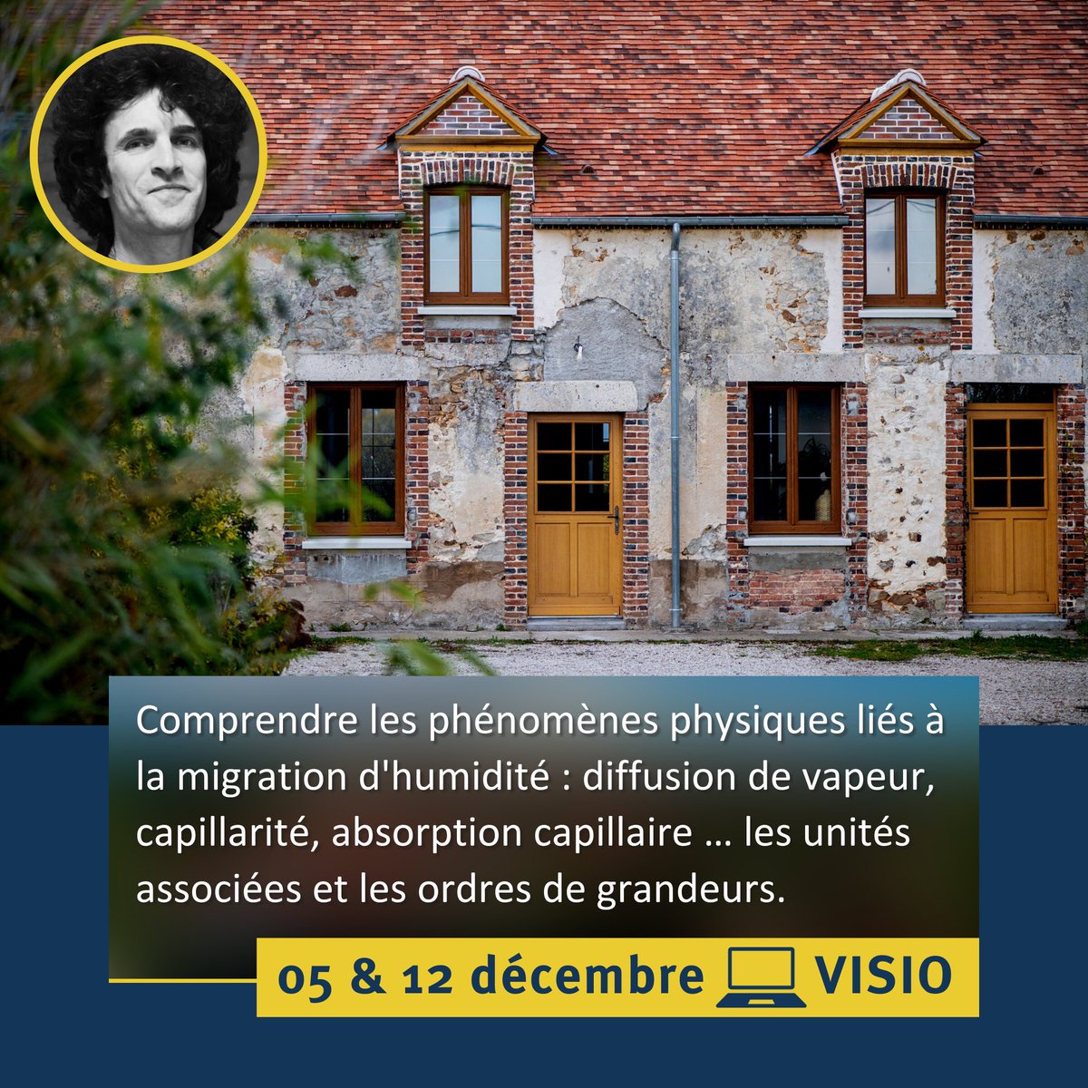 💧 Lors d'une #renovation énergétique, quel isolant choisir pour éviter :
- les risques de migration d'humidité et de vapeur
- les pathologies dans les parois anciennes  
💻En #visio bit.ly/41u7VZZ

#formationenligne #renovationenergetique #formationpro #négawatt