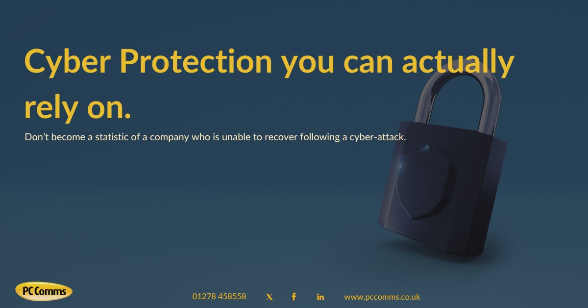 Secure your business with fully managed cyber protection services from PC Comms. Find out more today at pccomms.net/services/cyber…