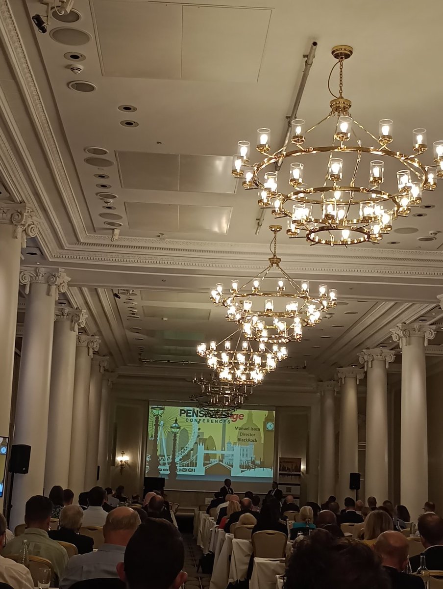 V interesting morning at our #pensionsageautumn conference. Topics covered so far include increased scheme stewardship, the 'red hot' BPA market, and looking at the lessons 1 year on from the LDI 'crisis'. Conference review will be in the Oct issue of <a href="/PensionsAge/">Pensions Age</a> !