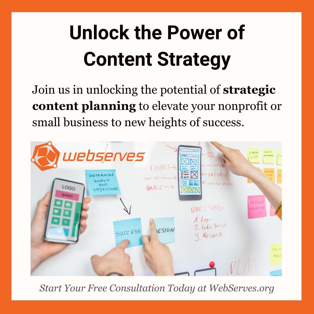 WebServes's tweet image. At Webserves, our commitment goes beyond just web development. Sign up for our Grow Plan and above, and you&apos;ll gain access to expert content strategy to enhance your organization&apos;s online impact.
#storytelling #ContentStrategy #YourCauseIsOurCause #WebDevelopment #NGOWebDev