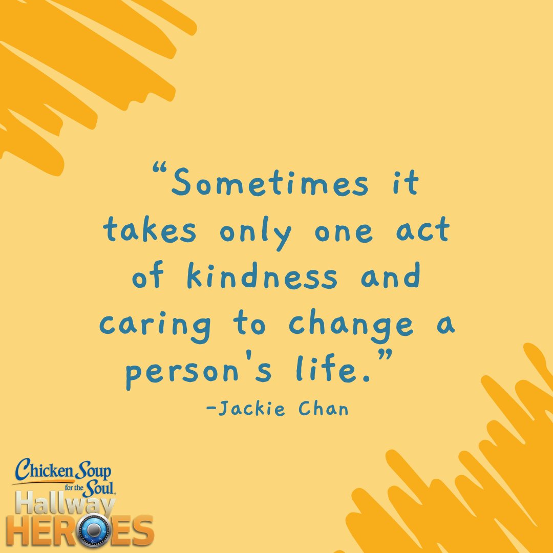 Never doubt the impact of a small act of kindness.