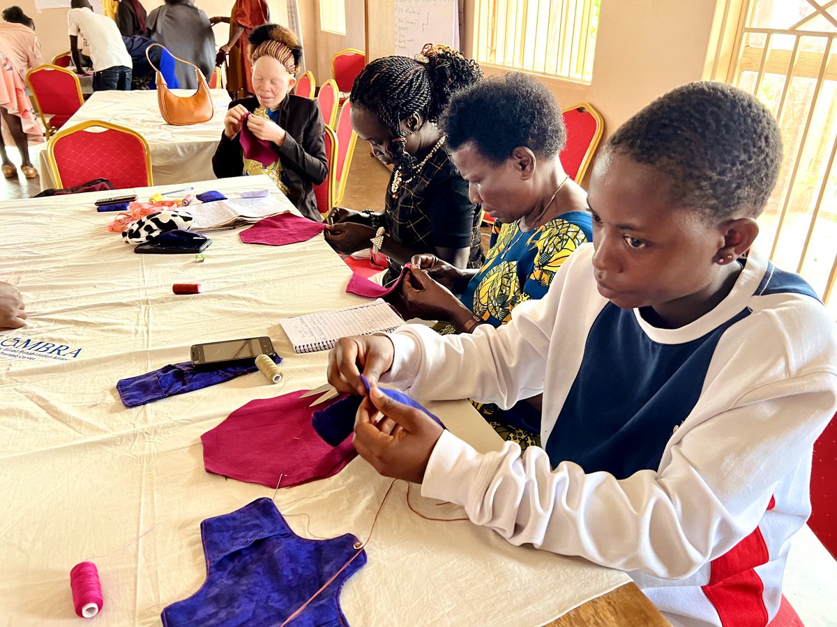 The workshop, led by <a href="/daysforgirlsUG/">Days for Girls UG</a>, focused on menstrual hygiene &amp; equipping these women with skills to make reusable sanitary pads.

These pads will reach about 250 girls with disabilities in schools, promoting both education &amp; empowerment📚

#Sustainability 
#RefreshUG
#CCBU