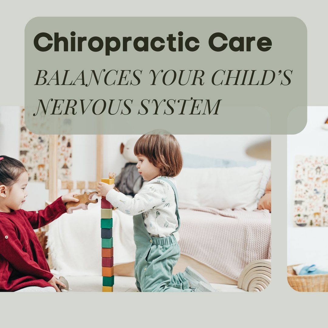 Chiropractic care helps to balance the nervous system.  When your child has a balanced nervous system this promotes wellbeing & healthy spinal development. We’d love to see your family in our office. 💪

#chirocare #chiroforkids #nervoussystem #familychiro #healthykids