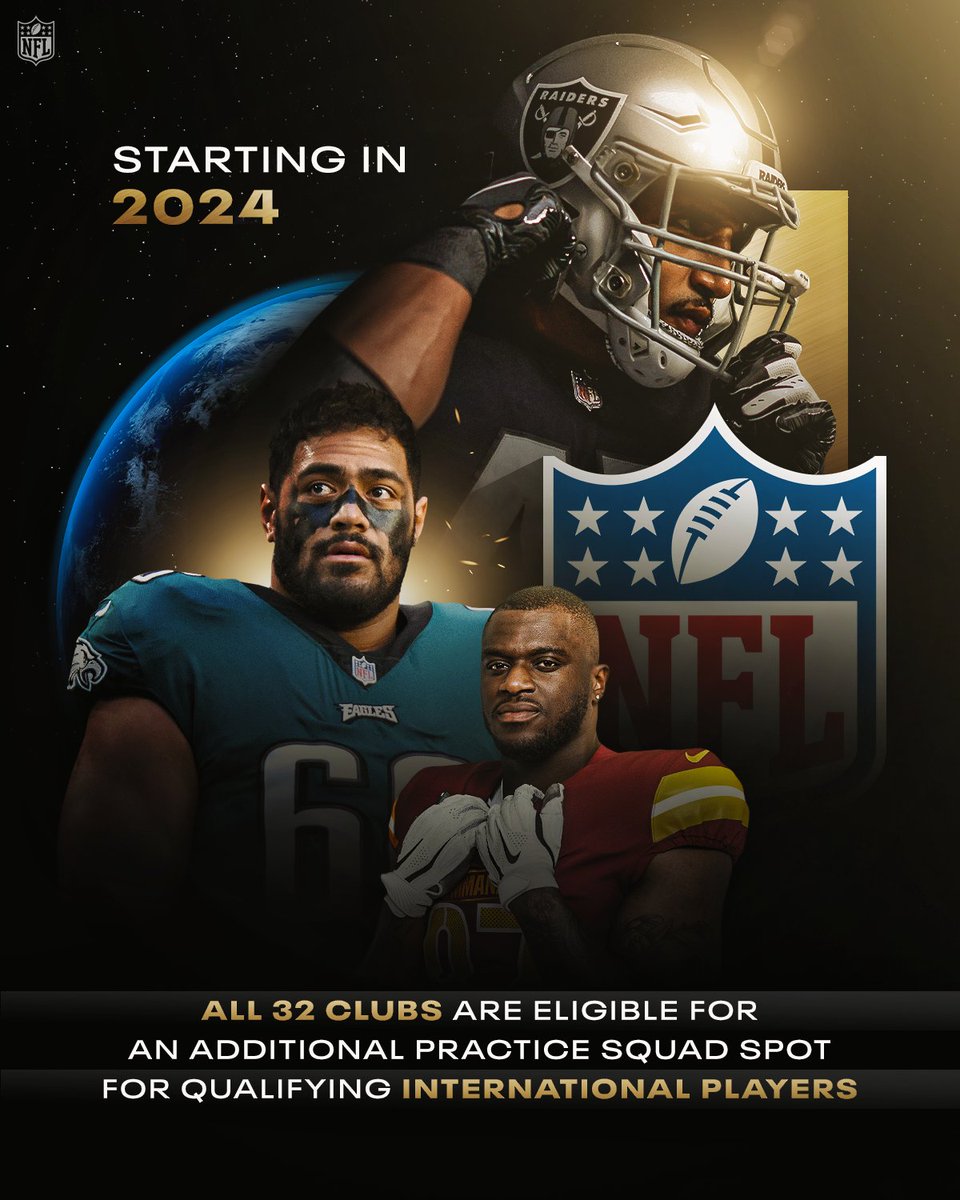jvaka75's tweet photo. To All Our Elite Athletes In The Asia-Pacific Region.
Let's Aim For More Australian & New Zealand Athletes To Get In The Game.π―
From 2024 All 32 Teams Will Have a 17th Spot on Their Practice Squad For An International Player.π₯π₯
#NFLIPP #IPPScout #InternationalRoster https://t.co/zlQQat8q75