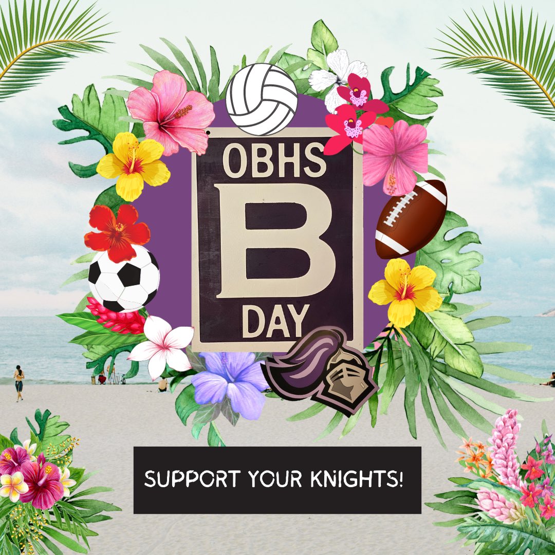 Good B-Day Morning, Knights! Lots of Knights playing at home later, including Hawaiian night at Lombardi, so get out there & support each other! Follow @ob_kosb for weekly schedules/info! #GoKnights #BDay @FazioSally