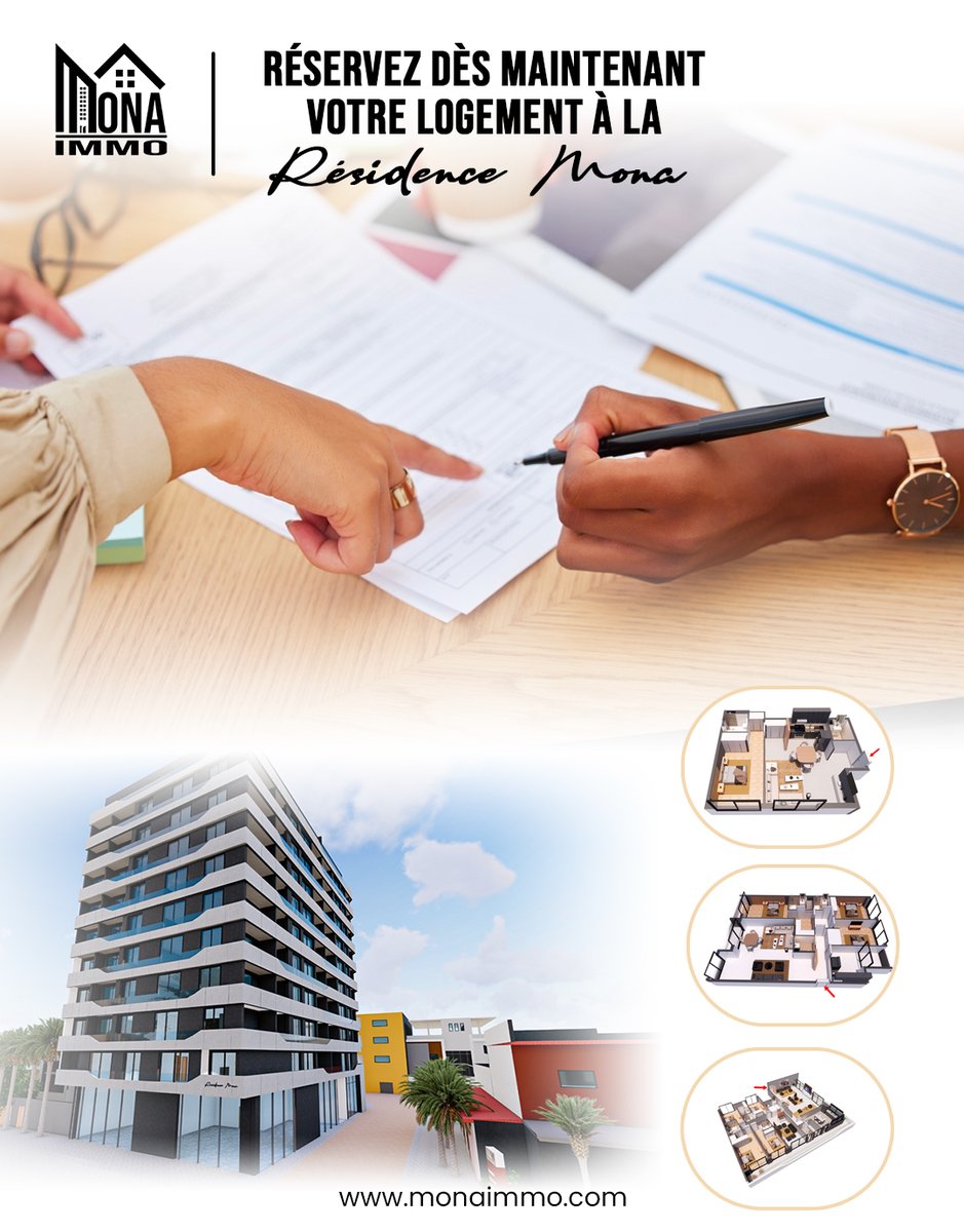 Monaimmo2's tweet photo. Franchissez une nouvelle étape avec l’acquisition d’un appartement de la Résidence Mona, qui allie modernité et élégance. Vous pouvez réserver dès maintenant en remplissant le formulaire : https://t.co/3Knk4mr3ke .

📞 : +221 77 485 32 32
🌐 : https://t.co/hZDLFuAGsD https://t.co/DWUwRc9SCk