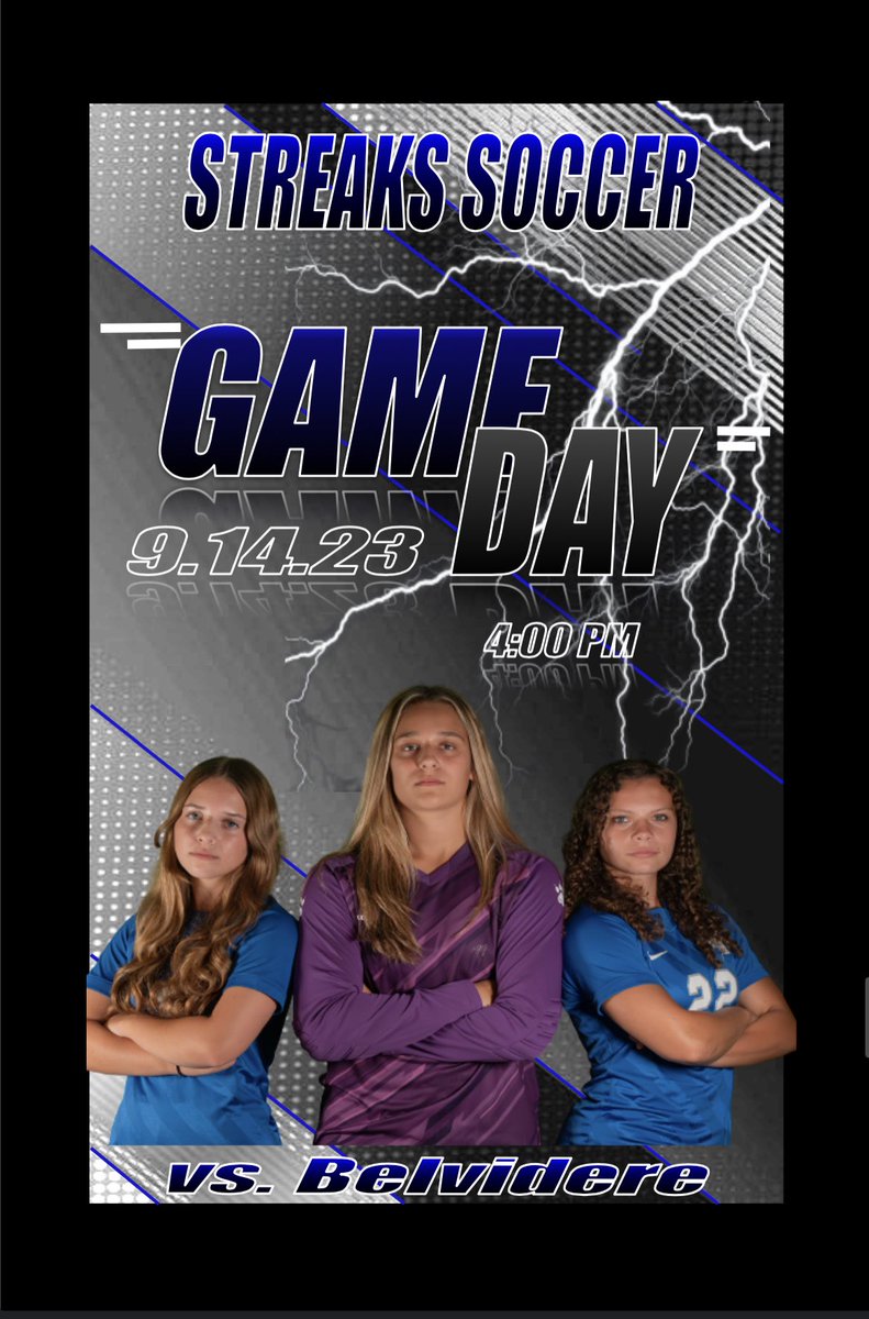 GAME DAY ⚡️ Home opener against Belvidere @ 4:00. Let’s go ladies! ⚽️