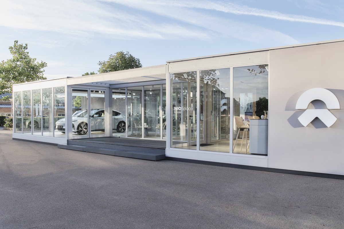 AfonsoEV_'s tweet photo. NIO Denmark 🇩🇰
NIO just opened the first NIO Space Mobile in Denmark! The space is located in Amager and will be opened while the NIO House Copenhagen is under construction. https://t.co/5B892A2SG7