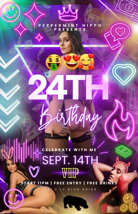 It&rsquo;s my birthday!!! Come celebrate at @hippo_lv   Ask for envision 😇  @Venmo EnvisionThis99  @CashApp<a class="tags" target="_blank" title="On Twitter" href="/?out=eyJ0eXAiOiJKV1QiLCJhbGciOiJIUzUxMiJ9.eyJpYXQiOjE3MjUzMDkzMDUsImlzcyI6InR3cG9ybnN0YXJzLmNvbSIsIm5iZiI6MTcyNTMwOTMwNSwiZXhwIjoxNzU2ODQ1MzA1LCJyZWRpcmVjdF91cmwiOiJodHRwczovL3R3aXR0ZXIuY29tL2hpcHBvX2x2In0.vyc6gAUNEqll7vs4OmYgAiG88qOy7cG3HQsvYcosgEzTpPa7kEvi3tFhled6k7kkKrd5e4akyOtb89hR7WVypg">@hippo_lv</a><a href="/tag/mvsales"class="tags"><span>#mvsales</span></a>