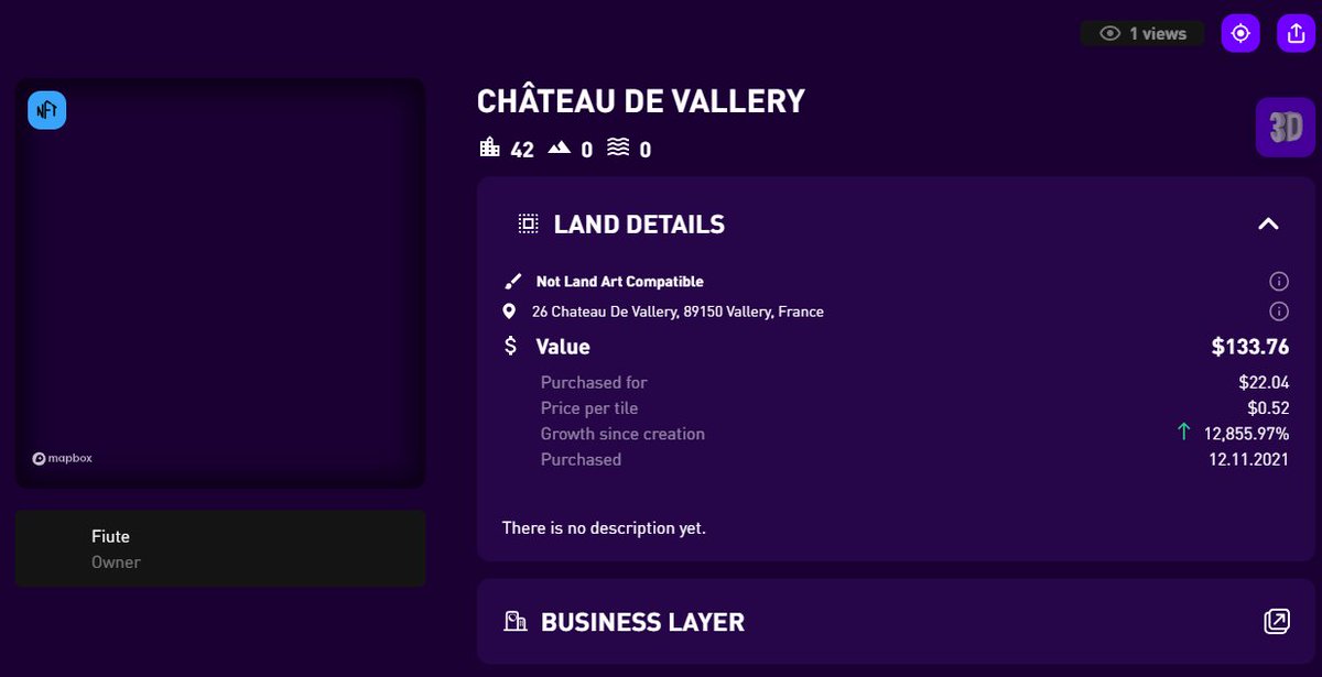 Cryptui0x's tweet image. The world of web3 might be sometimes very speculative. But imagine the possibilities if we build it together, P2P.

Someone has bought Château de Vallery on 12.11.2021
@NextEarth_ #CastleParty2023 #InThePool