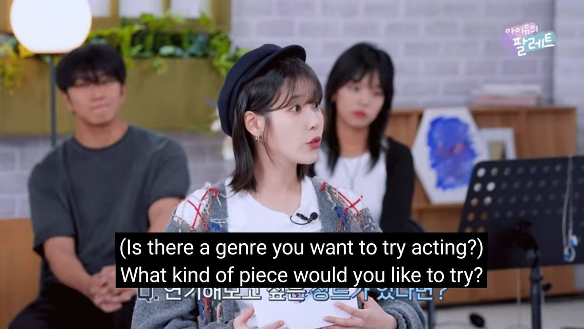 btsiuthinker's tweet photo. the fact that jieun and taehyung both mentioned that they wanted to try acting in a thriller 😳 https://t.co/vfY4XJisXr