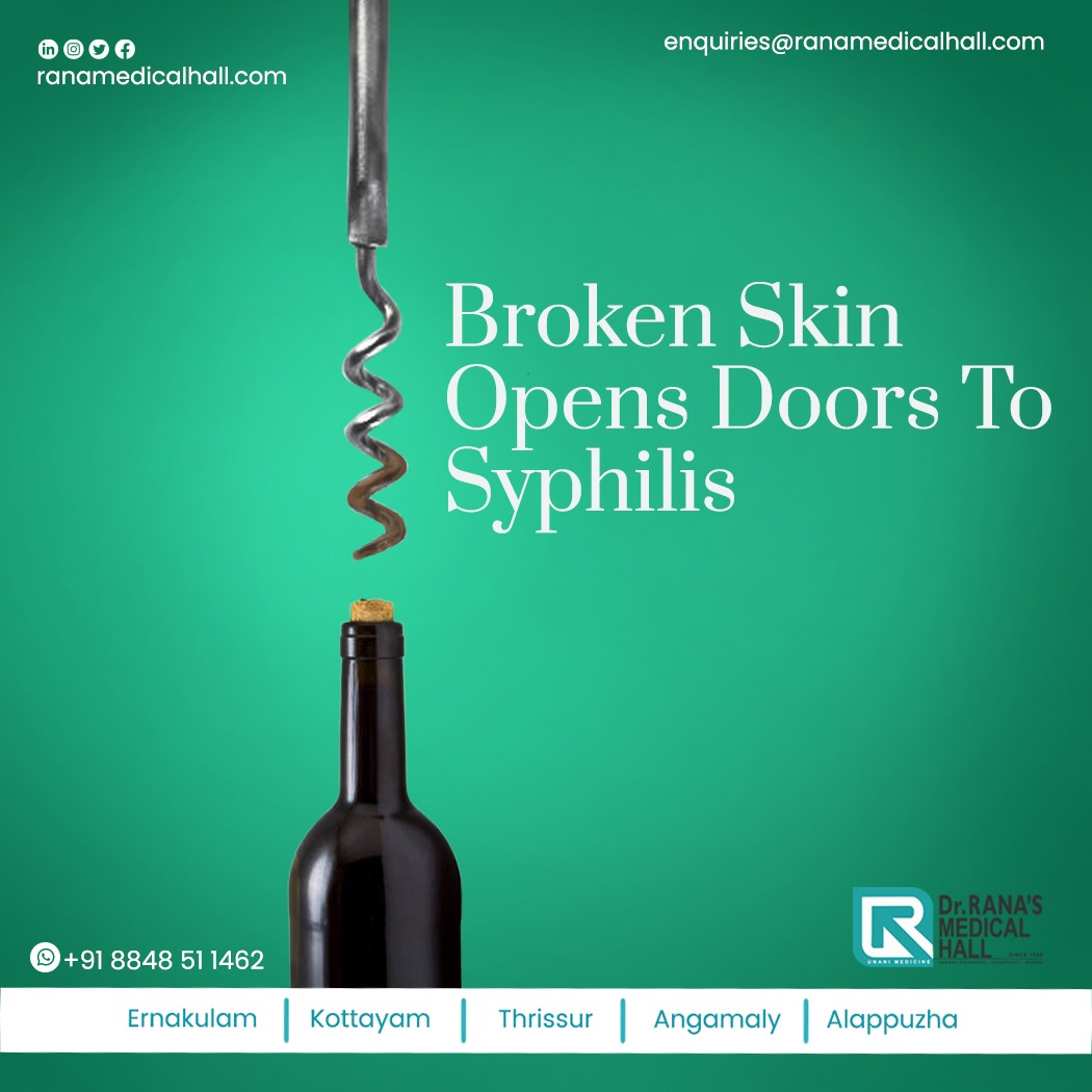 Broken Skin Open Doors to Syphilis 
Know More : ranamedicalhall.com/treatments/syp…

#sexologist #ranamedicals #treatment #diseases #venereal #consultation #sexualdiease #pelvicpain #itching #syphilistreatment #Syphilis #syphilisawareness #onlineconsultation #ernakulam #thrissur #alappuzha