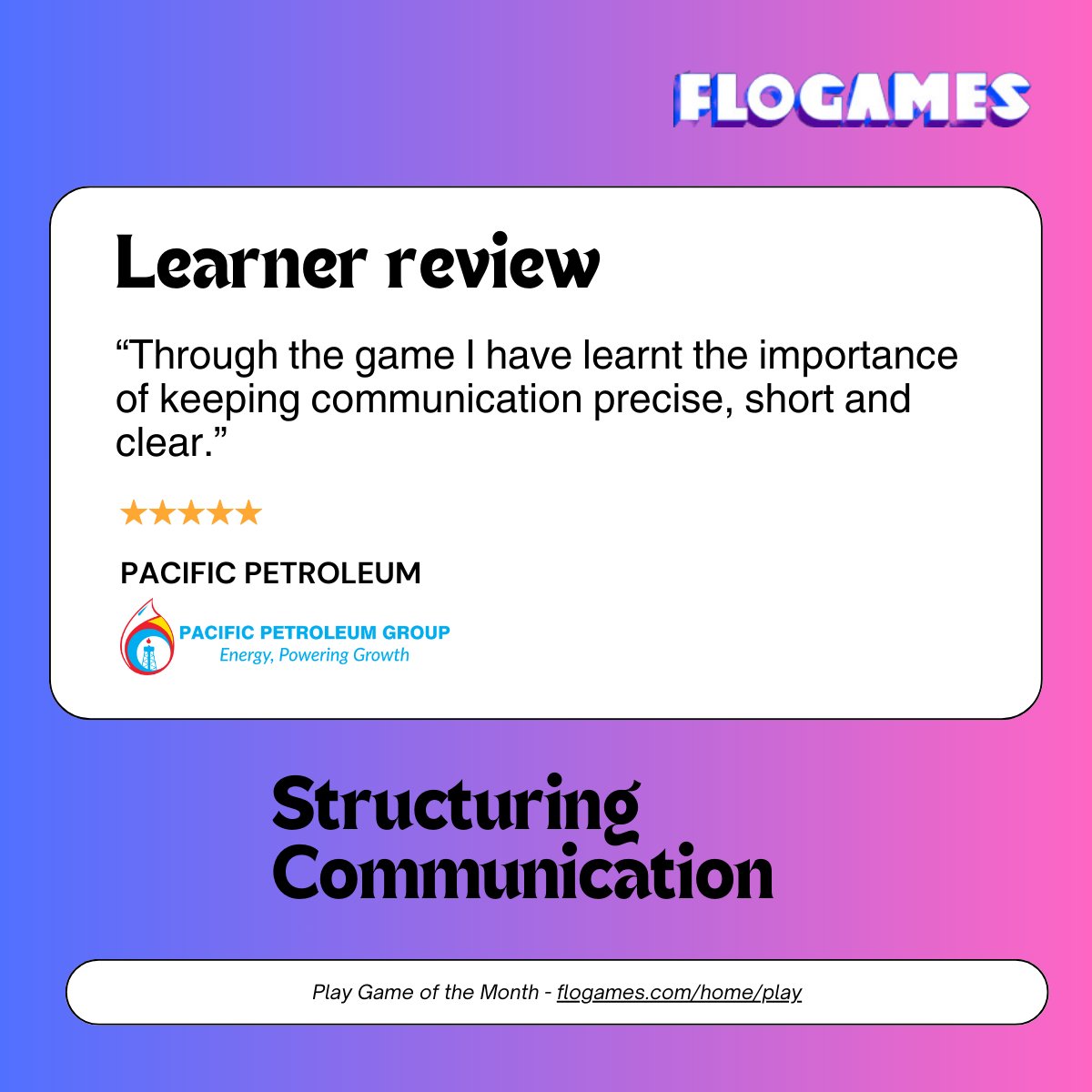 Flogames_'s tweet photo. Our games are making waves! Here's what our customers have to say about their experience.  

Learner review #3 https://t.co/rJP0RRmUfu