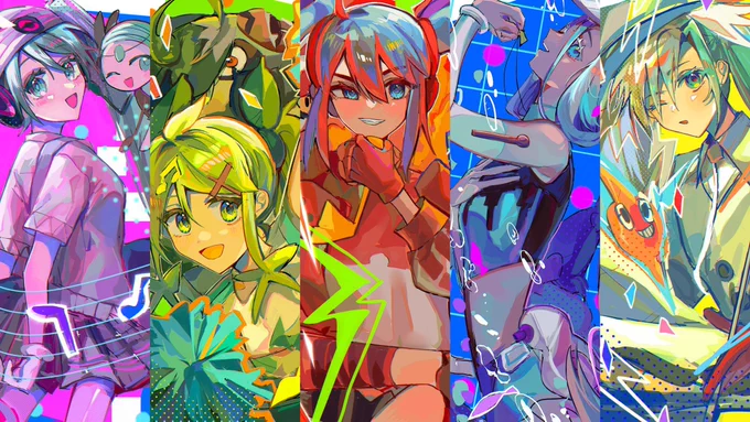 第1週大集合 #ポケミク  #初音ミク 