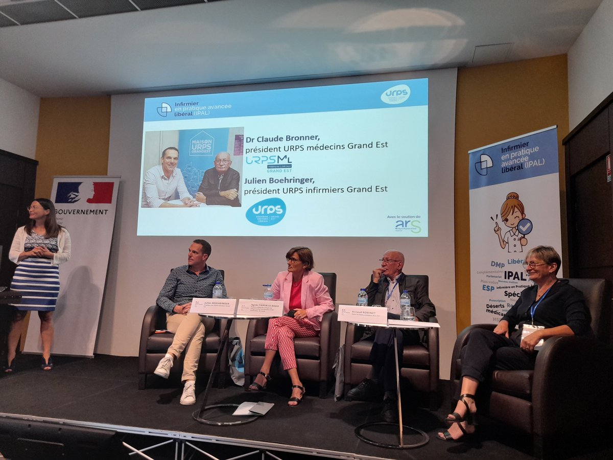 ars_grand_est's tweet photo. Déplacement de Mme @agnesfirmin au 2ème congrès des #IPAL #GrandEst en présence de T.Mercier Dir. Adj des #soins de proximité & de la DT #ARS51 #Marne ☺️ la qualité de l'accompagnement @ars_grand_est du dispositif a été souligné !
@EstUrps @urpsml
@Syndicat_UNIPA
@universitereims https://t.co/sDZ5PioWnO