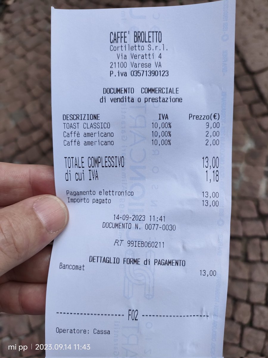 #Varese è ancora in Italia o l'hanno spostata in Svizzera? #carovita #carotoast #prezzi #scontrino #inflazione