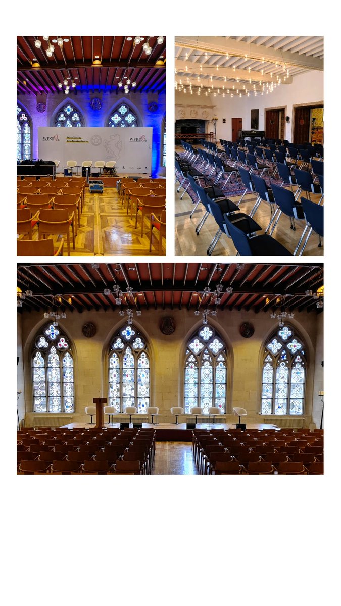 Die #Eröffnungsrede der #WFK23 hält Boris #Pistorius, 350 Gäste sind in Münsters historischem Rathaus dabei. #Phoenix  überträgt mit 5 #Kameras live, 6 weitere #TV-Sender übertragen, 54 #Journalisten sind akkreditiert.