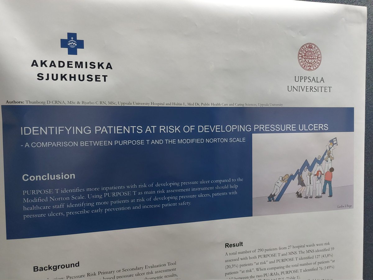 Lovely to see people are using and evaluating the clinical risk assessment tool which we helped to create! <a href="/drsusannec/">Susanne Coleman</a> #epuap #epuap23