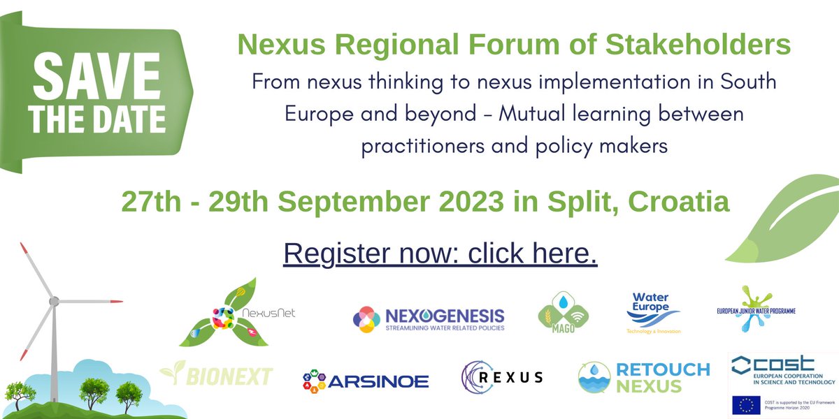 📣@imermaid_eu is getting ready o co-organised the Multi-event “Nexus Regional Forum of Stakeholders” on 27-29/09 in Split, Croatia to support mutual learning between practitioners and policy-makers
on the #WEFE nexus!

Get more info: buff.ly/45lnGE0