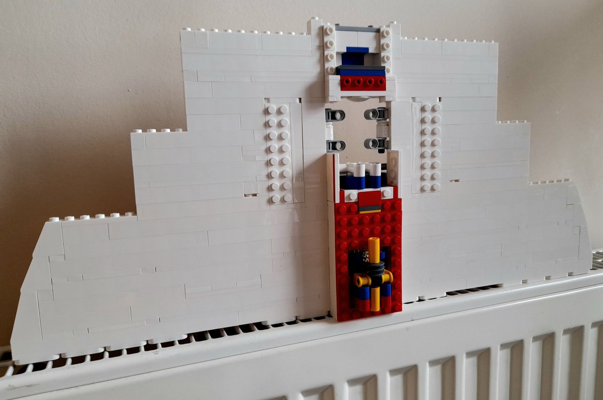 RogerMaybank's tweet photo. Morning. Lego Concorde continues. Here we are after bags four, five, six and seven. The beginnings of it starting to look like an aircraft with that fabulous delta wing and tail end of the fuselage. #LEGO #afolwacs https://t.co/b7TrgMk339