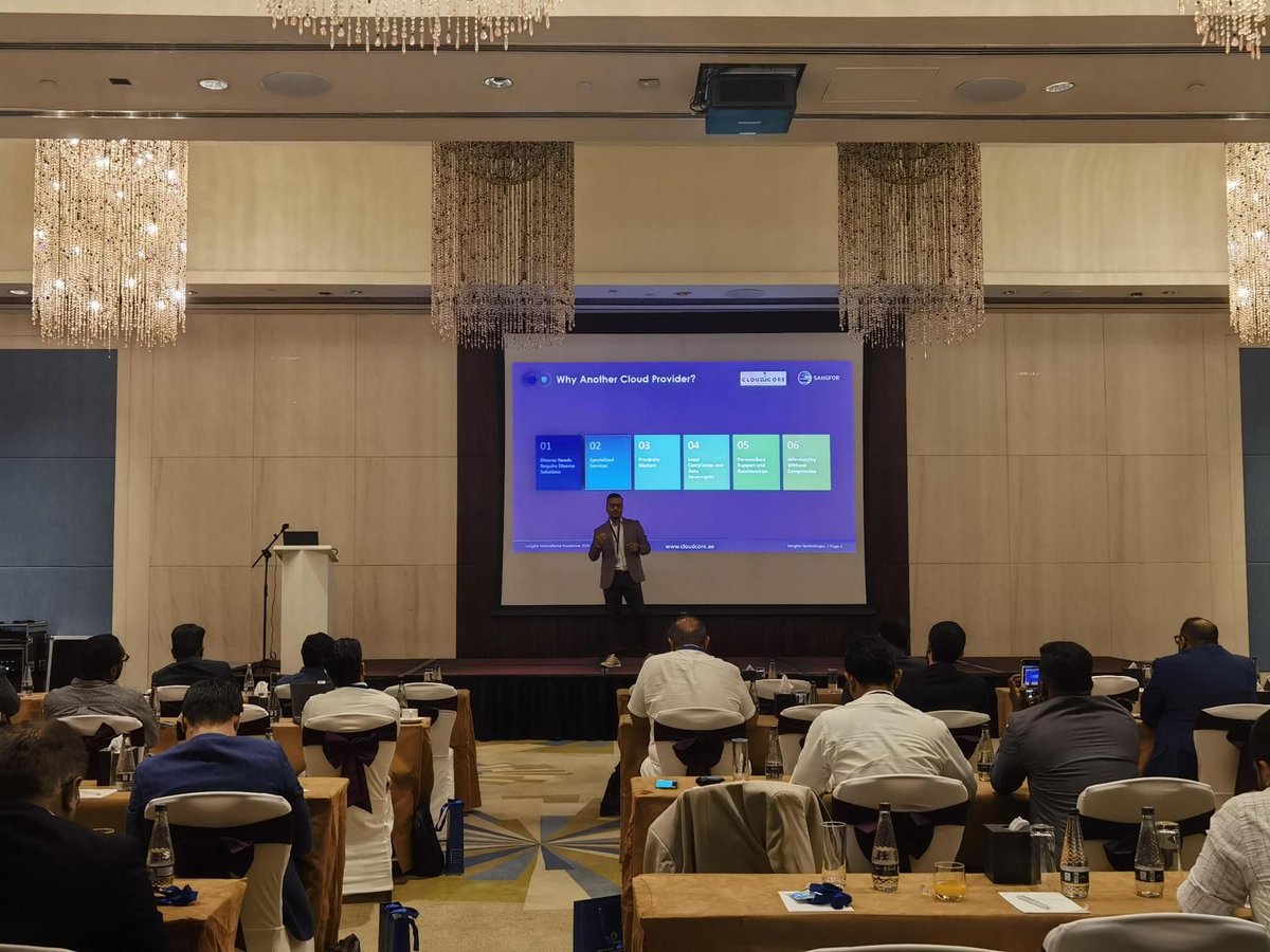 ABSMENA's tweet photo. What an incredible day it's been at the #Sangfor International Roadshow in #Dubai, UAE! 

Thank you to Sangfor's amazing team and all the fantastic attendees who made this event a success! 

#absmena #asb #mena #abs_mena #UAE #Dubai @SANGFOR https://t.co/9aeUyeOwEg