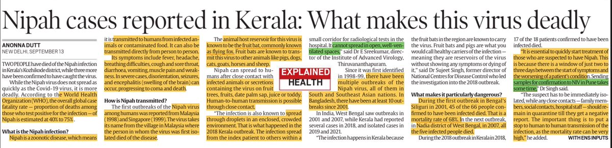 This_s_Sundar's tweet photo. Nipah virus broke out - 2023
#UPSC #GS3_Mains #ScienceNTech #Kerala 
#ZoonoticDiseases https://t.co/4EH4VBRG9O