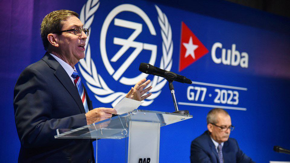 Puntos claves de la conferencia de prensa de Bruno:
-más de 100 países confirmados 
-decenas, a nivel de Jefes de Estado o Gobierno 
-en la inauguración hablarán <a href="/DiazCanelB/">Miguel Díaz-Canel Bermúdez</a> y el Secr. Gral. de la ONU
-debates intensos y transparentes 
-Declaración final firme
-#CubaG77: exitosa