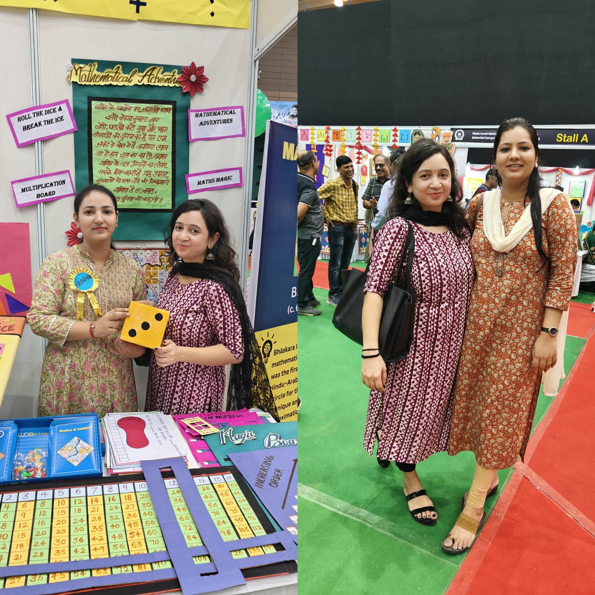 CreativeFunGhr's tweet photo. 📚🤝 Today's glimpses from our meet-up with some amazing teachers at the Maths TLM Exhibition. Learning and sharing ideas to inspire the next generation! 💡👩🏫
#MathsEducation #TeacherCommunity #InspireLearning #creativefunghr #jabjabwemet https://t.co/u93ivQjPJ6