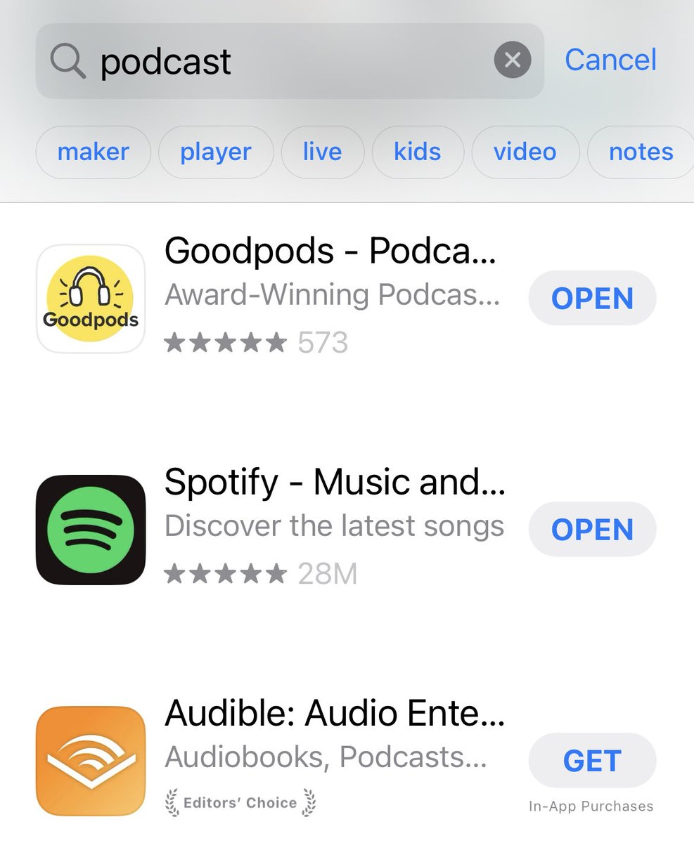 Goodpods tweet media