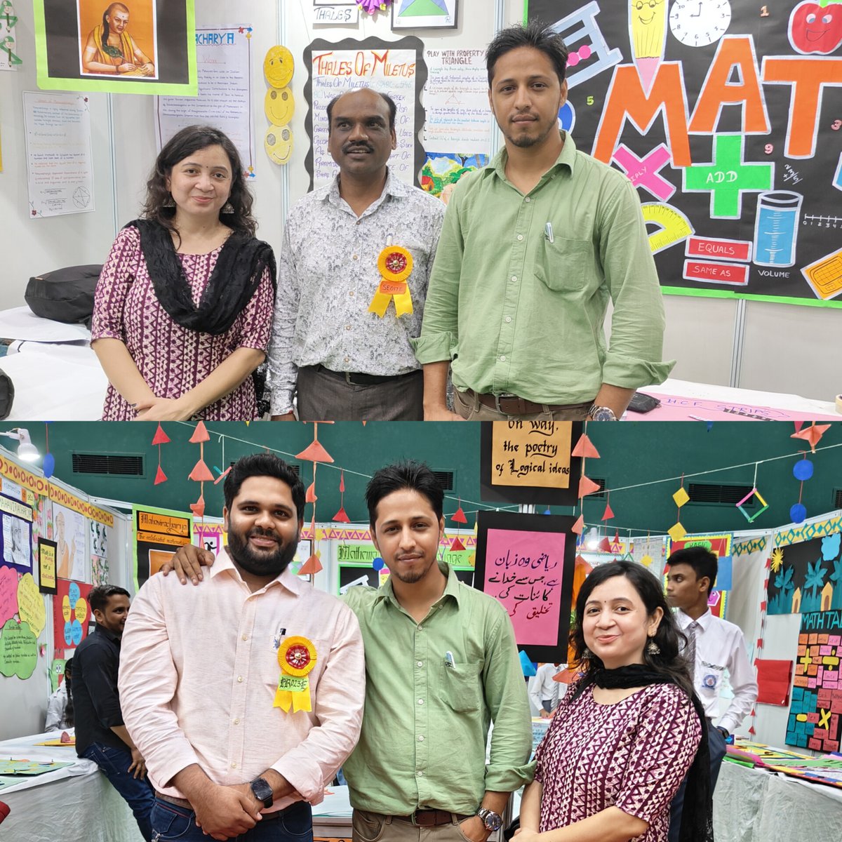 📚🤝 Today's glimpses from our meet-up with some amazing teachers at the Maths TLM Exhibition. Learning and sharing ideas to inspire the next generation! 💡👩‍🏫

 #MathsEducation #TeacherCommunity #InspireLearning #creativefunghr #jabjabwemet