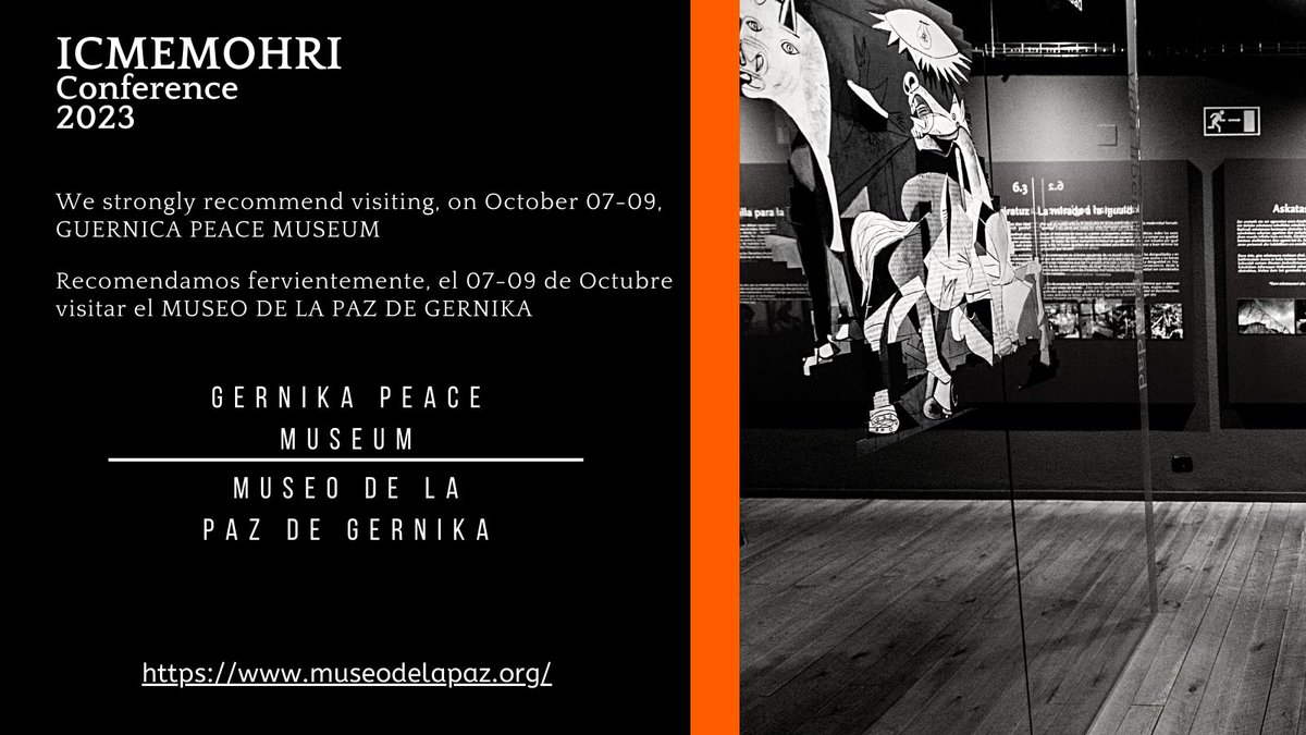 ICMEMOHRI ICOM (@icom_icmemohri) on Twitter photo #icmemohriconf23 #icom #heritage #museum #gernika <a href="/IcomOfficiel/">International Council of Museums (ICOM)</a> <a href="/culturagob/">Ministerio de Cultura</a> @museodelapaz #icmemohriconf23 #icom #heritage #museum #gernika <a href="/IcomOfficiel/">International Council of Museums (ICOM)</a> <a href="/culturagob/">Ministerio de Cultura</a> @museodelapaz