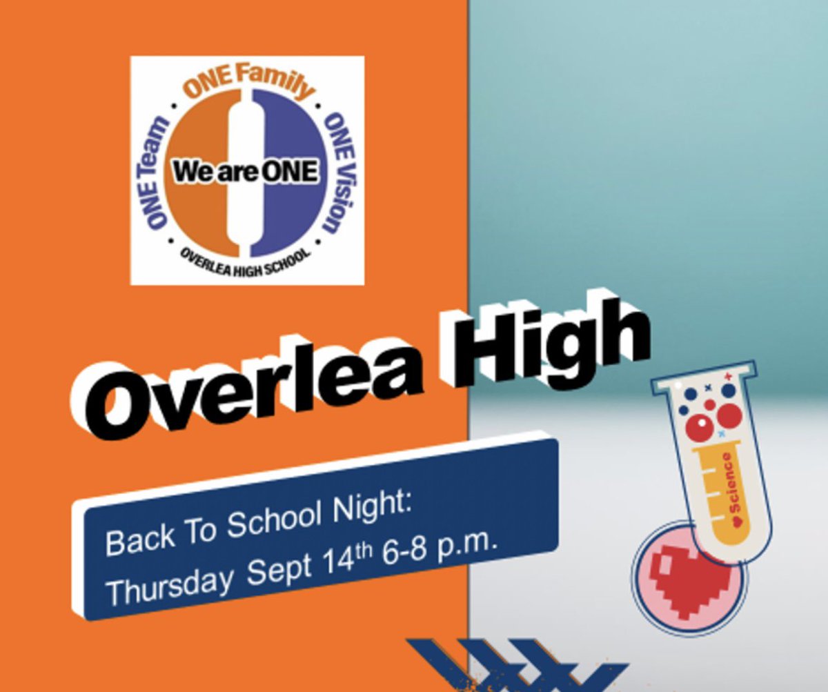 TONIGHT!
Back to School Night
6-8pm
#weareONE