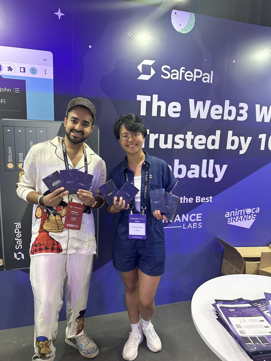 Giving away 7 @iSafePal hardware wallets to 7 lucky winners! Exclusive giveaway for my community live from #token2049 To win: Follow @iSafePal and @EvanLuthra ❤️ + RT this post! Winners will be announced in 48 hours!
