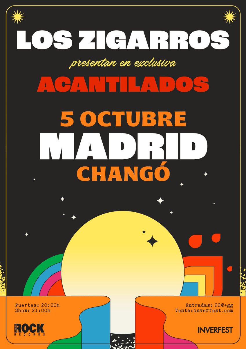 MADRID 🔥🔥🔥 Volvemos!!! El próximo jueves 5 de octubre haremos temblar la sala Changó de Madrid para presentaros en exclusiva nuestro nuevo álbum. Las entradas saldrán a la venta mañana VIERNES 15 a las 12:00 horas en 🎟 inverfest.com