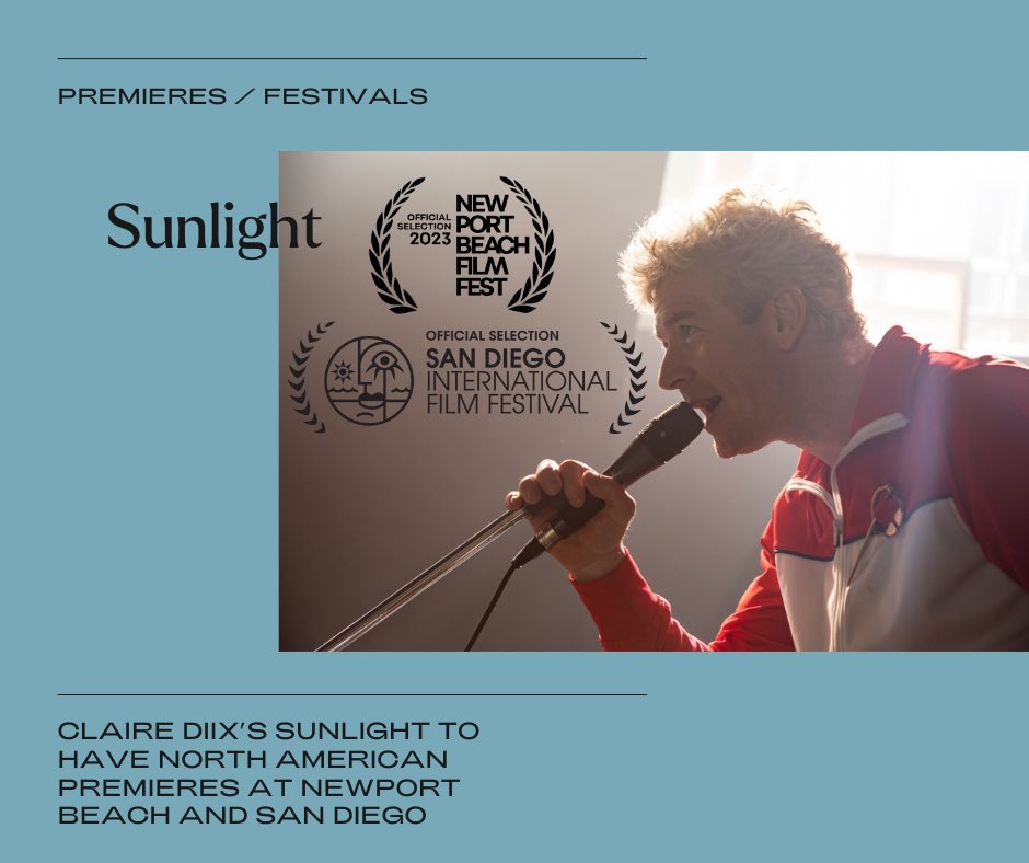 Claire Dix‘s SUNLIGHT will have its North American premieres at @nbff and @SDFilmFestival - congratulations to the team! ☀️🇺🇸 @nbff 🎟️: nbff23.eventive.org/films/64ed2a51… @SDFilmFestival 🎟️: goelevent.com/sdiff/e/Sunlig…