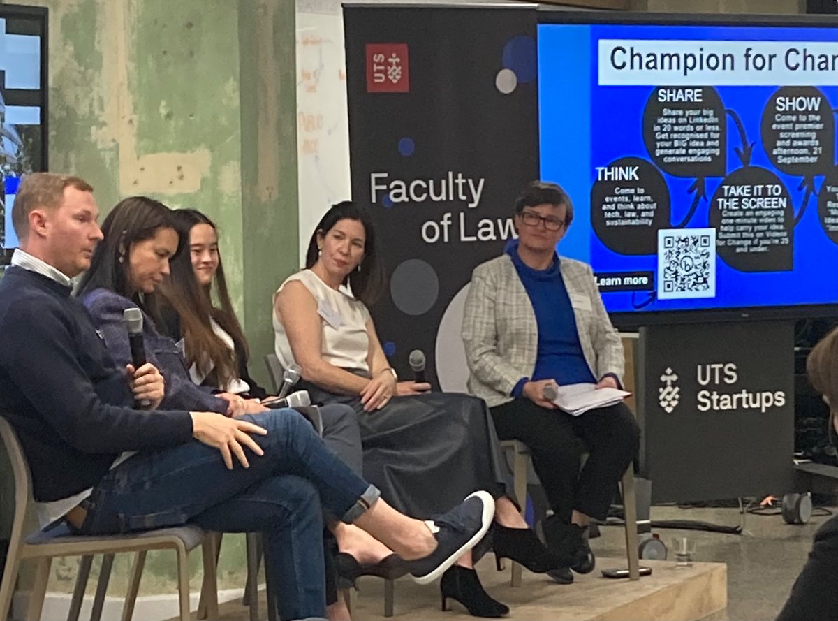 Tonight’s panel event on Tech Power Driving Social Justice was a fitting crescendo to the inaugural @UTSLaw Tech+Social Justice Week. Brilliant insights from @sophiefarthing2, Melissa Fai, Dom Woolrych and Rachael Polt-Cai on the intersection of law, technology & social justice