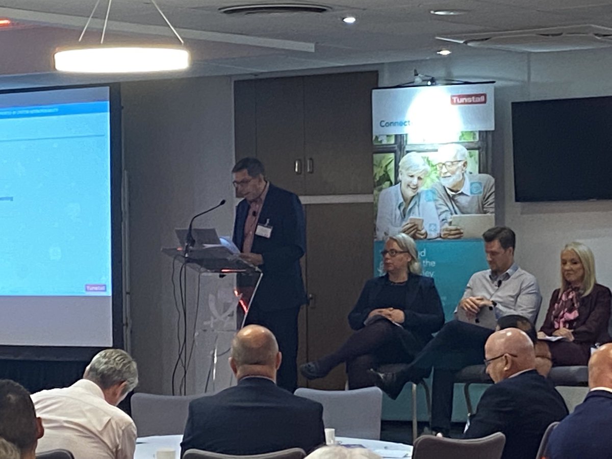 Brilliant presentation by ⁦<a href="/HoneysettAngus/">Angus Honeysett</a>⁩ on The need for intelligence led proactive and preventative care solutions supported by system interoperability  ⁦<a href="/TunstallHealth/">Tunstall Healthcare</a>⁩ ⁦<a href="/TSAVoice/">TSA (TEC Services Association)</a>⁩ #TECS #caredelivery #transformationofcare #digitaltechnology