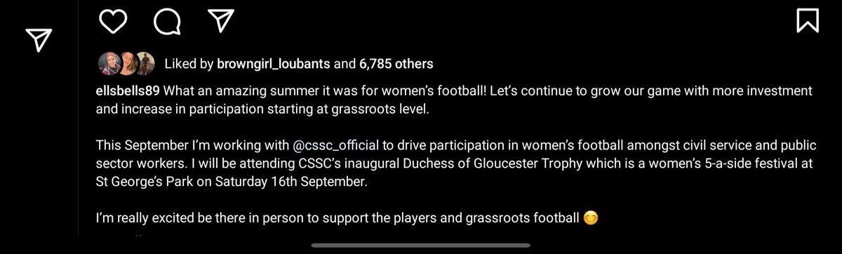 Anna Birtwhistle (@annabirtwhistle) on Twitter photo So Excited to participate in the CSSC Duchess of Gloucester Trophy at St George's Park at the weekend! Huge investment in the women's game! #Army Nice to have the Support of 'Ex England Player <a href="/ellsbells89/">Ellen White</a>' !! โ๏ธ๐ดโช๏ธ <a href="/ArmySportASCB/">Army Sport</a> <a href="/ArmyWomensFoot1/">Army Womenโs Football</a> <a href="/Armyfa1888/">Army FA</a> <a href="/BritishArmy/">British Army ๐ฌ๐ง</a> So Excited to participate in the CSSC Duchess of Gloucester Trophy at St George's Park at the weekend! Huge investment in the women's game! #Army Nice to have the Support of 'Ex England Player <a href="/ellsbells89/">Ellen White</a>' !! โ๏ธ๐ดโช๏ธ <a href="/ArmySportASCB/">Army Sport</a> <a href="/ArmyWomensFoot1/">Army Womenโs Football</a> <a href="/Armyfa1888/">Army FA</a> <a href="/BritishArmy/">British Army ๐ฌ๐ง</a>