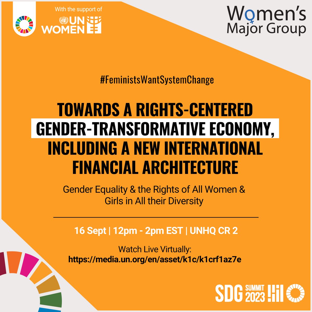 Women_Rio20's tweet image. Join us and many incredible speakers this Saturday, at the #SDGActionWeekend in #UNHQ to discuss why a #genderequality perspective should be indispensable in the international financial architecture reform! 

The event will be livestreamed on UN Web TV as well,