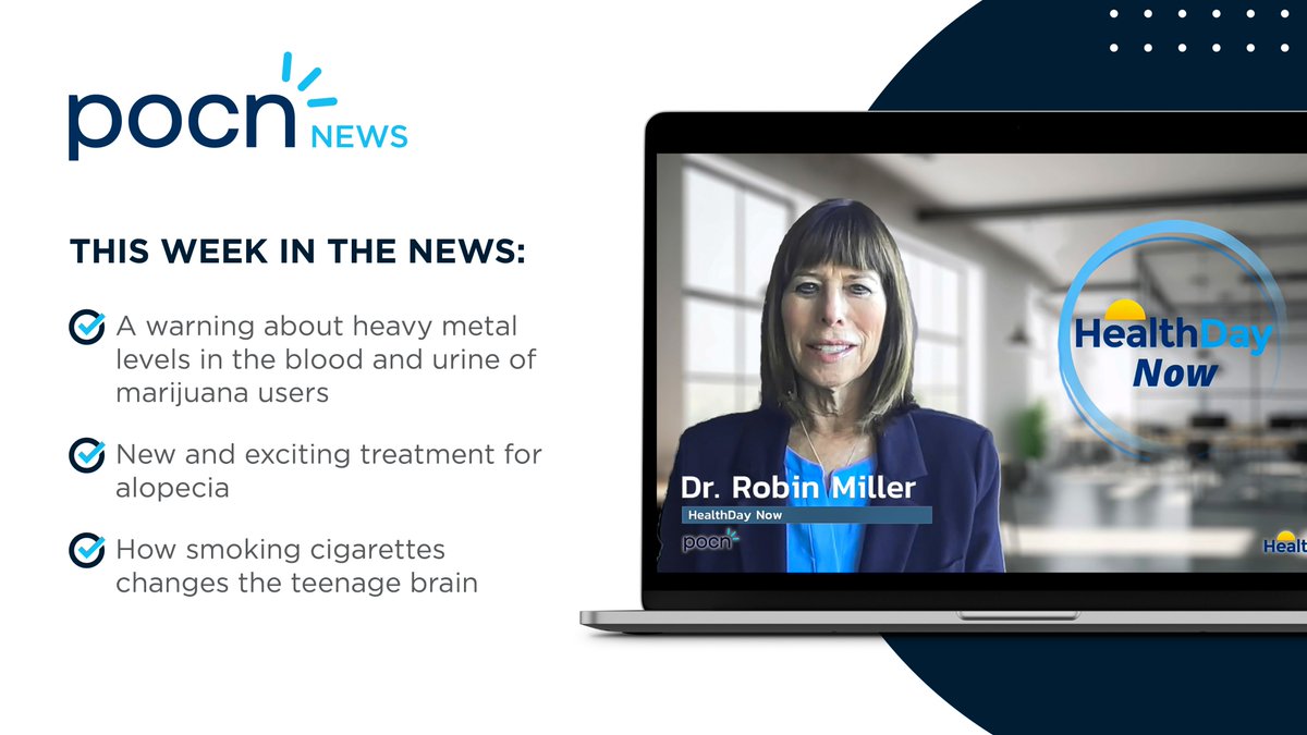 In this week’s health news: a warning about heavy metal levels in marijuana users, the impact of smoking on the developing teenage brain, and a new treatment for alopecia. Watch here: pocnplus.com/video/pocn-new… Listen here: pocnplus.com/audio/pocn-new…