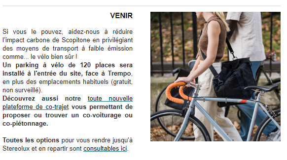 DTC44's tweet photo. Merci @Stereoluxnantes pour le parking vélo pour #scopitone ! ça manquait (toute l'année d'ailleurs) #nantes. Le petit plus: le co-pietonnage et co-velotage encouragé ! https://t.co/P6fN3RVZOc