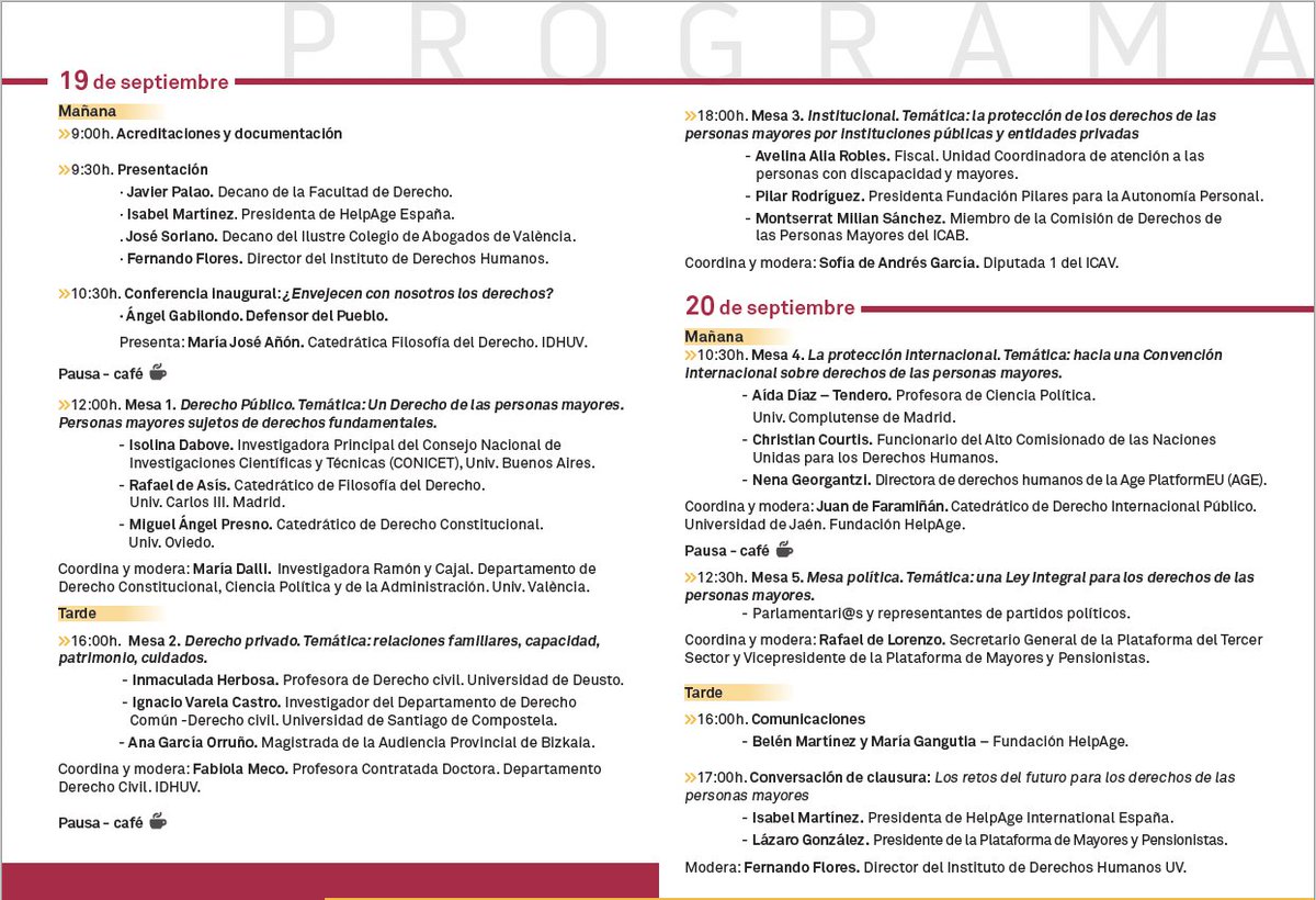 IDHUV's tweet photo. Congreso Internacional 
'Derecho, Derechos y Personas Mayores'  
@DretUV @idhuv @HelpAgeEspana @ICAV_abogacia
@Tirant_ESP @PlataformaPMP @FPilares @DefensorPuebloE 
Para verlo on-line:vía Zoom:
https://t.co/nUR235oE8b
‼️ Programa 👇👇👇👇 https://t.co/ddTqoc4Z4L