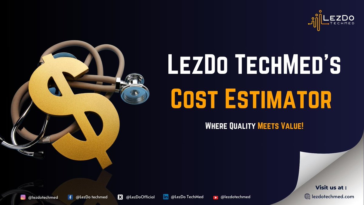 LezDoMedLegal's tweet image. 1/5 Are you looking for an affordable solution for medical record review services?
Your search ends with LezDo TechMed&apos;s cost estimator!
#costestimator #medicalrecordreview #lezdotechmed #lezdomedlegal #attorneys #lawfirms