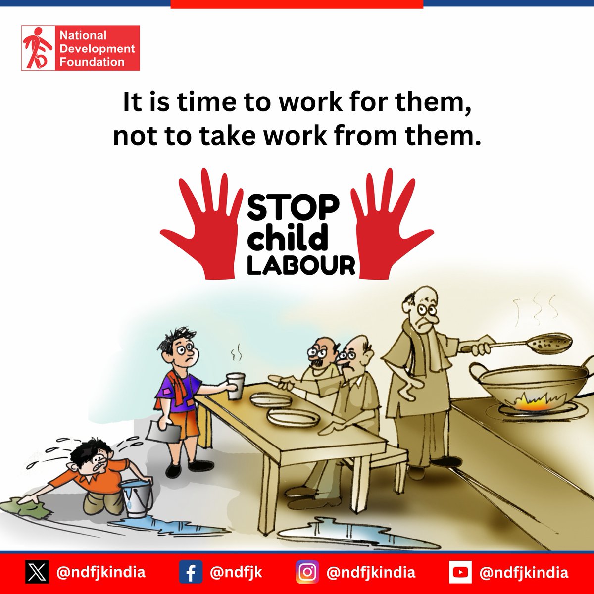 Say No to Child Labour ❌
Like & Share - Follow @ndfjkindia 

#childlabour #stopchildlabour #children #education #childlabourfree #childlabourers #NDF #ndfjkindia