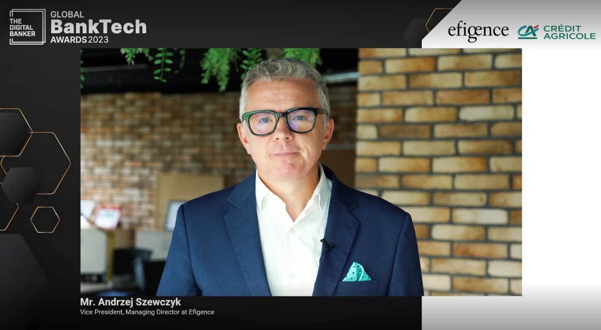 News from Singapore! #Efigence has been honored as Best Retail Banking Solutions Provider at Global BankTech Awards 2023 by <a href="/banker_digital/">The Digital Banker</a> 🏆 Huge thanks to <a href="/CreditAgricole/">Crédit Agricole</a> Bank #Polska. The impact of CA24 Mobile App is reshaping mobile banking! 
#Banking  #MobileApp #TechNews